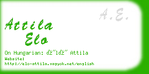attila elo business card